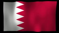 Bahrain flagga 4k motion loop stock video