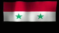 Syria Flag 4K Motion Loop Stock Video