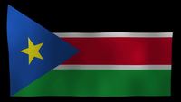 South Sudan Flag 4K Motion Loop After Effects Template