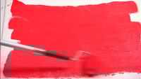 Rolo de tinta vermelho