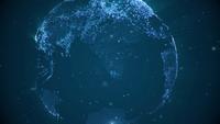 Terre pixélisée numérique