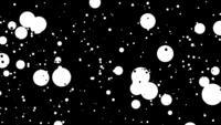 Black and White Floating Dots Animation