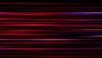 Red and pink 4K horizontal lines moving and fading on dark background