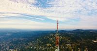 4k uhd drone voa passado torre de rádio portland oregon crest point_fernando