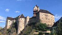 Old castle view by day in 4K