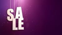 sales letter just hung on string with beautyful pink background