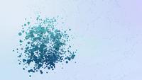 Zakelijke knop 24 uur service online netwerk web pictogram bubbels splatter morphing elementen
