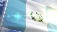 Vinkande flaggan av Guatemala Animation