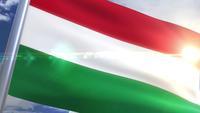 Ungerns vinkande flagga Animation