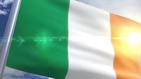 Vinkande flagga av Irland Animation