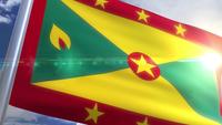 Vifta flagga Grenada Animation