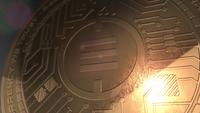 Kryptowährung bankex Coin 3d, das blockchain überträgt