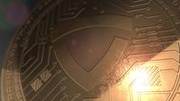 Crypto-Währung Gladius Coin 3d, das blockchain überträgt