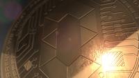 Crypto monnaie indorse Coin rendu 3d blockchain