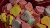 Rotating stock footage shot of Valentine's Day candy - VALENTINES 015