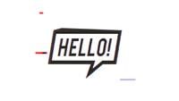 Signe de bulle de réseau social avec effets Glitch