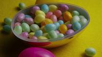 Rotating shot of colorful Easter jelly beans - EASTER 070