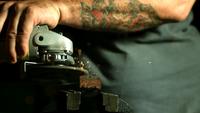 Sparks with angle grinder in ultra slow motion (1,500 fps) - ANGLE GRINDER PHANTOM 012