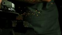Sparks with angle grinder in ultra slow motion (1,500 fps) - ANGLE GRINDER PHANTOM 019