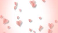 Pink Hearts Flying Like Birds 