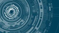 Cercle de technologie futuriste abstraite