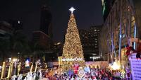 Kerstverlichting En Decoraties &#39;s Nachts, Bangkok Thailand