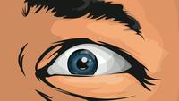 Comic Books Scared Man Eyes