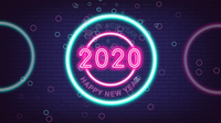 Compte à rebours du changement du Nouvel An 2019 au Nouvel An 2020
