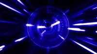 Högteknologisk Sci-fi-nedräkningsbakgrundsbegrepp