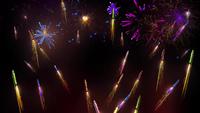 Fond d&#39;animation de feux d&#39;artifice