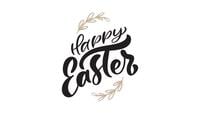 Happy Easter Calligraphy Animation