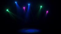 Bunte Bühnenlichter