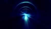 Abstrait futuriste sci fi tunnel étoile bleu vert brillant