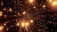 Boda de oro 4k UHD o fondo de animación de Cgi del espacio exterior