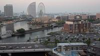 Dusk time lapse at the Minato Waterfront, Japan.