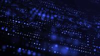 Blue Blinking Glowing Dots, Hi-Tech Digital Background
