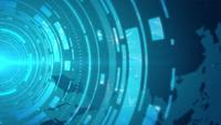Fond de technologie abstraite HUD Circle