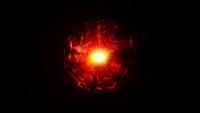 Glowing Abstract Energy Nuclear Plasma Science Ball