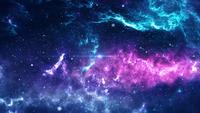 Cosmic Galaxy With Nebula