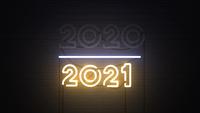 Change Happy New Year 2021 Neon Sign