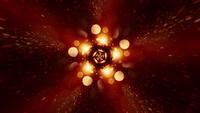 Star Futuristic Bokeh Disco Festlig Lights Loop